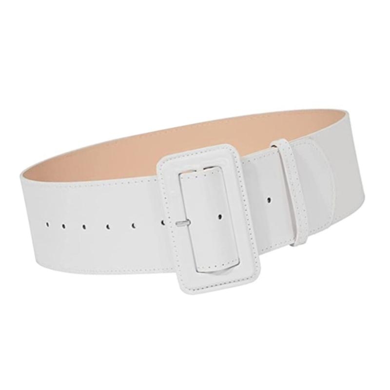 Women Formal Wear Black And White - 340D Versatile Wide Waspie Belt For