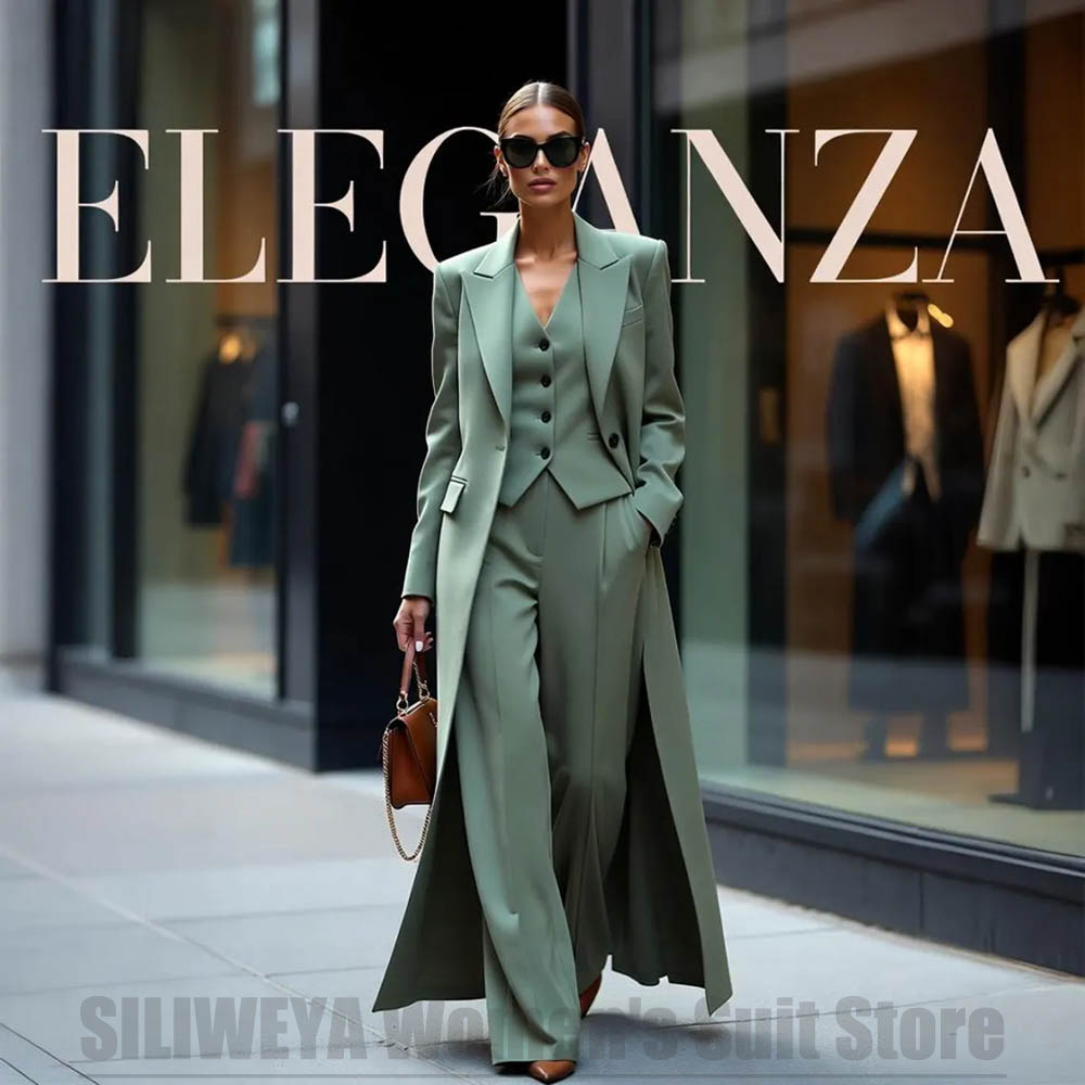 Women Formal Wear Blazers - Chic Women's Suit Set Three Piece