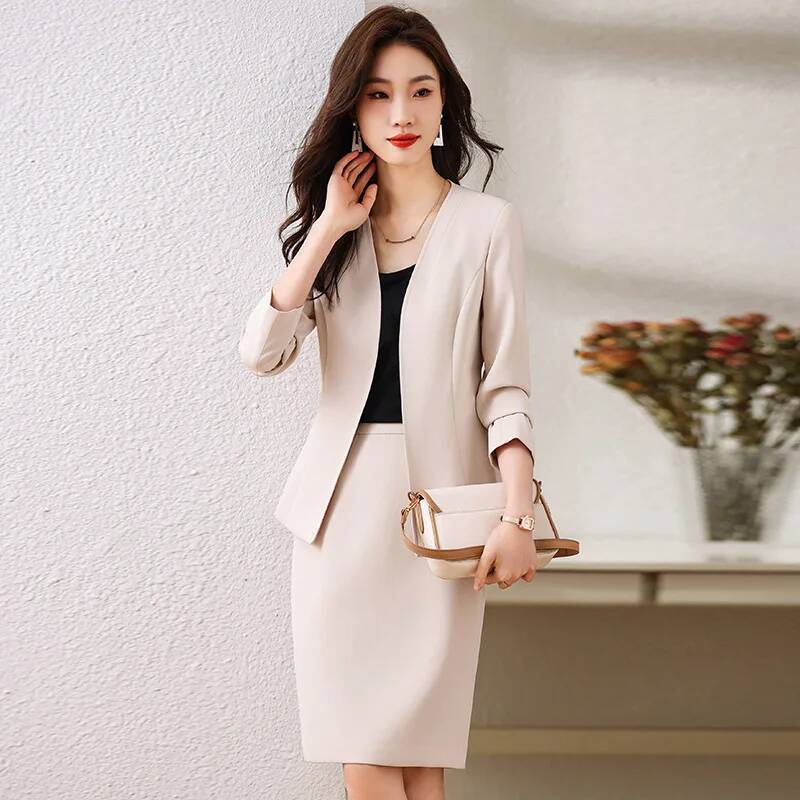 Women Formal Wear Blazers - Formal Women Business Suits with Skirt