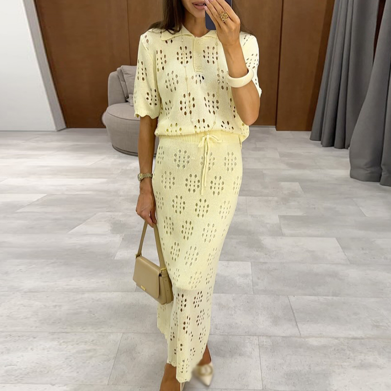 Women Formal Wear For Summer - Summer Solid Color Commute Outfits Elegant