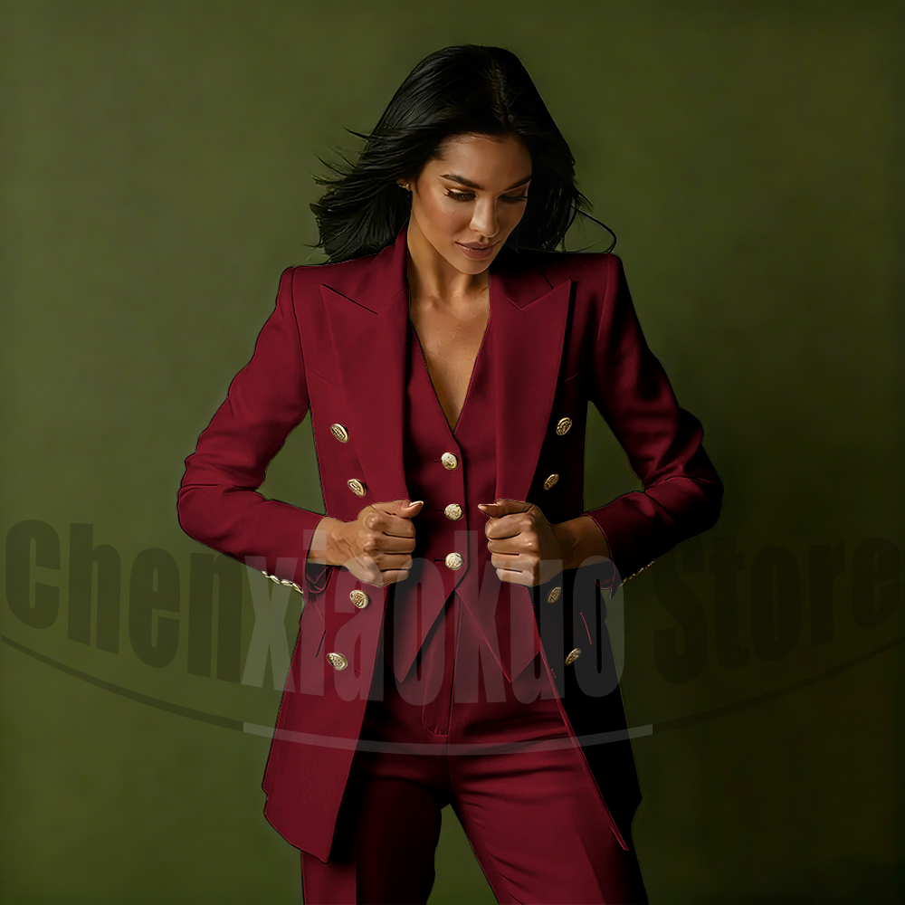 Women's Double Breasted Three  - Women Formal Wear Blazers recension och pris