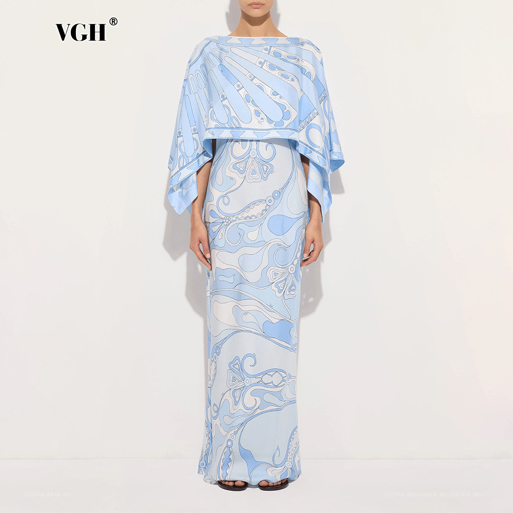VGH Light Blue Abstract Print  - Women Formal Wear For Summer recension och pris
