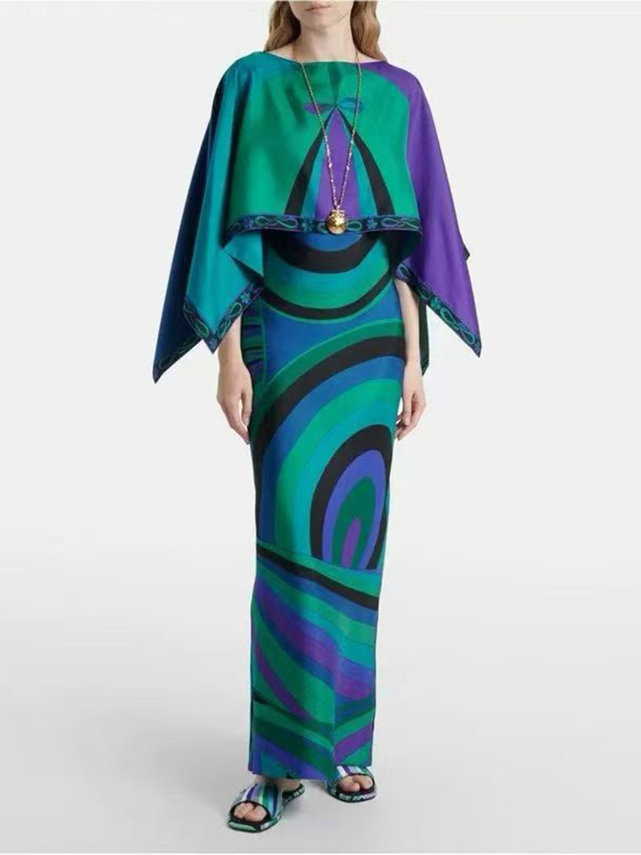 VGH Light Blue Abstract Print  - Women Formal Wear For Summer recension och pris