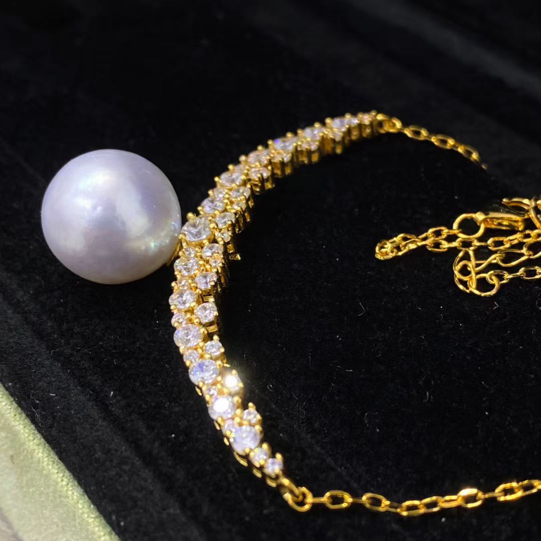 S925 Sterling Silver Necklace  - Pearl Necklace Set recension och pris