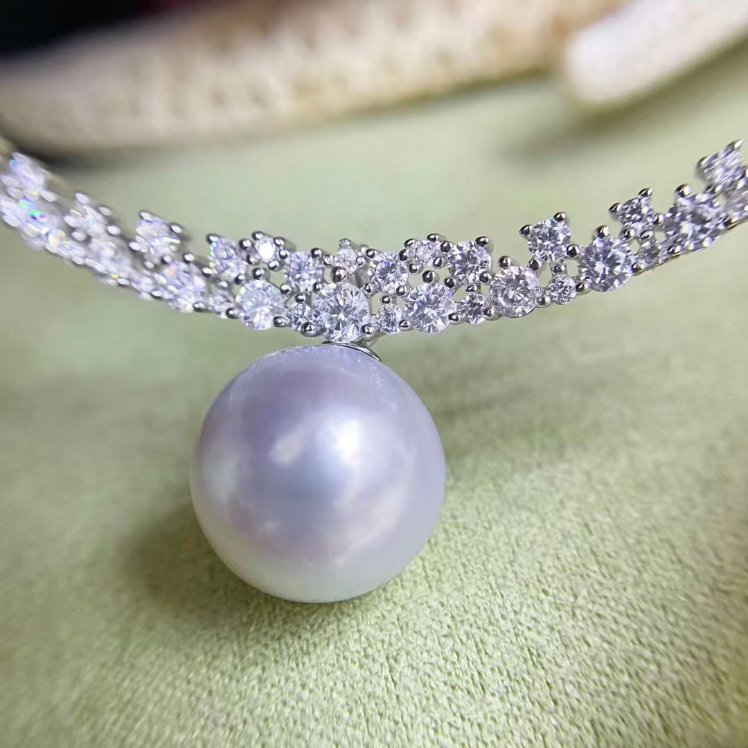 S925 Sterling Silver Necklace  - Pearl Necklace Set recension och pris