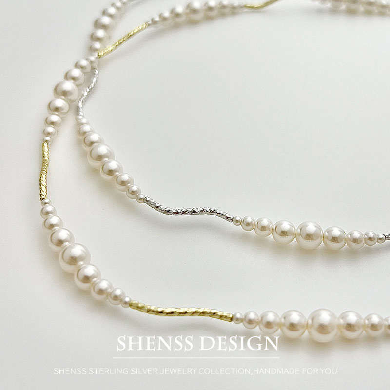 Imitation Pearl Short Necklace - Pearl Necklace Set recension och pris