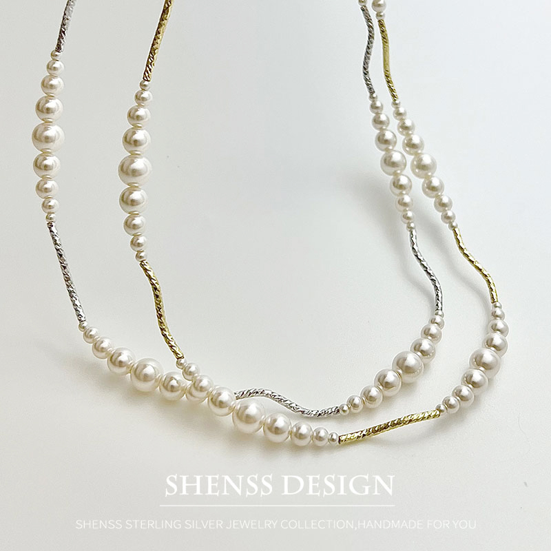 Imitation Pearl Short Necklace - Pearl Necklace Set recension och pris