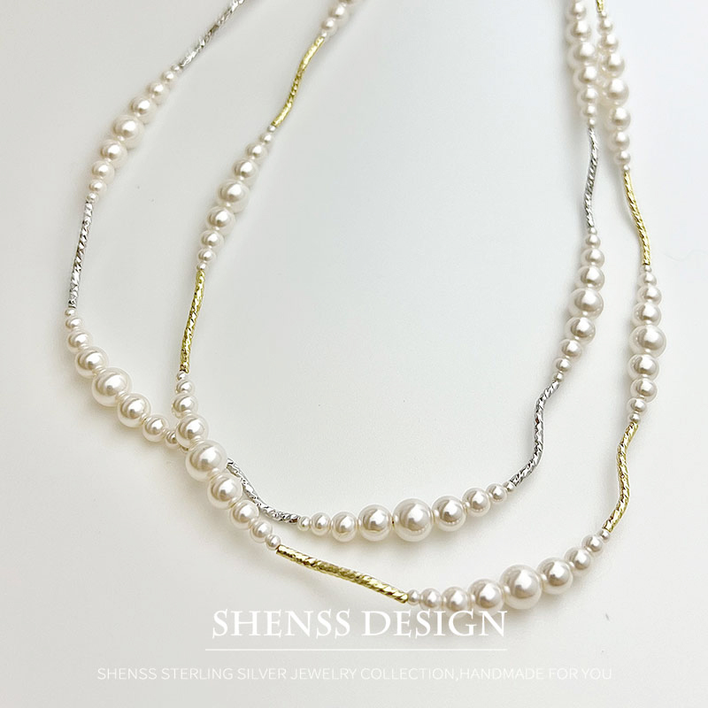 Imitation Pearl Short Necklace - Pearl Necklace Set recension och pris