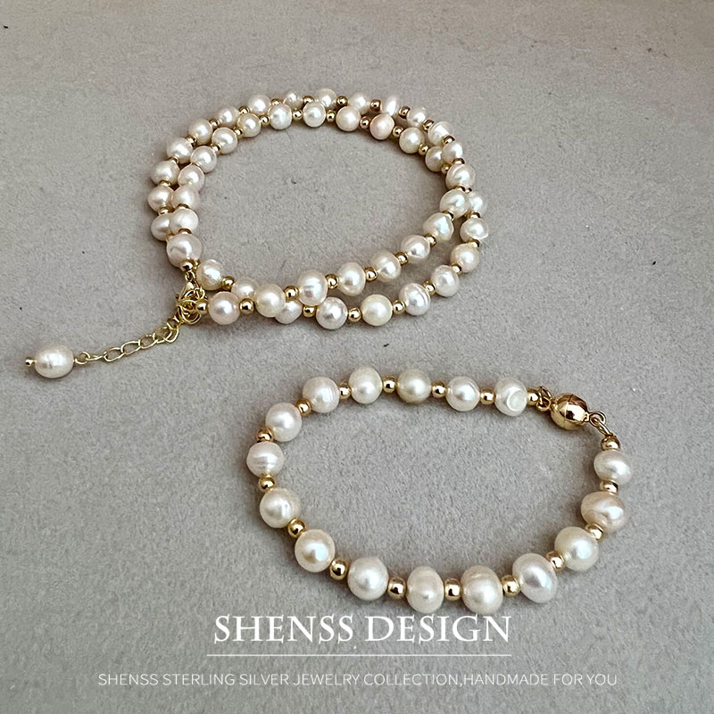 Classic Temperament Natural 5- - Pearl Necklace Set recension och pris