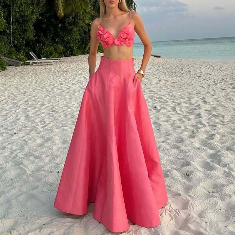 Elegant Decal Pleated Party Se - Women Formal Wear For Summer recension och pris