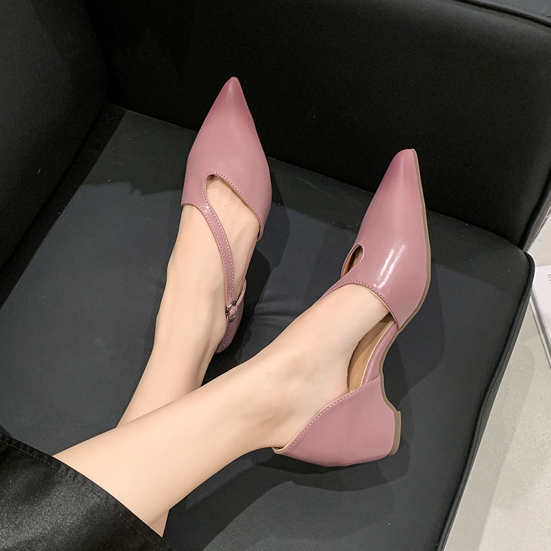 French Pointed Toe Sandals Wom - Pump Heel Block recension och pris