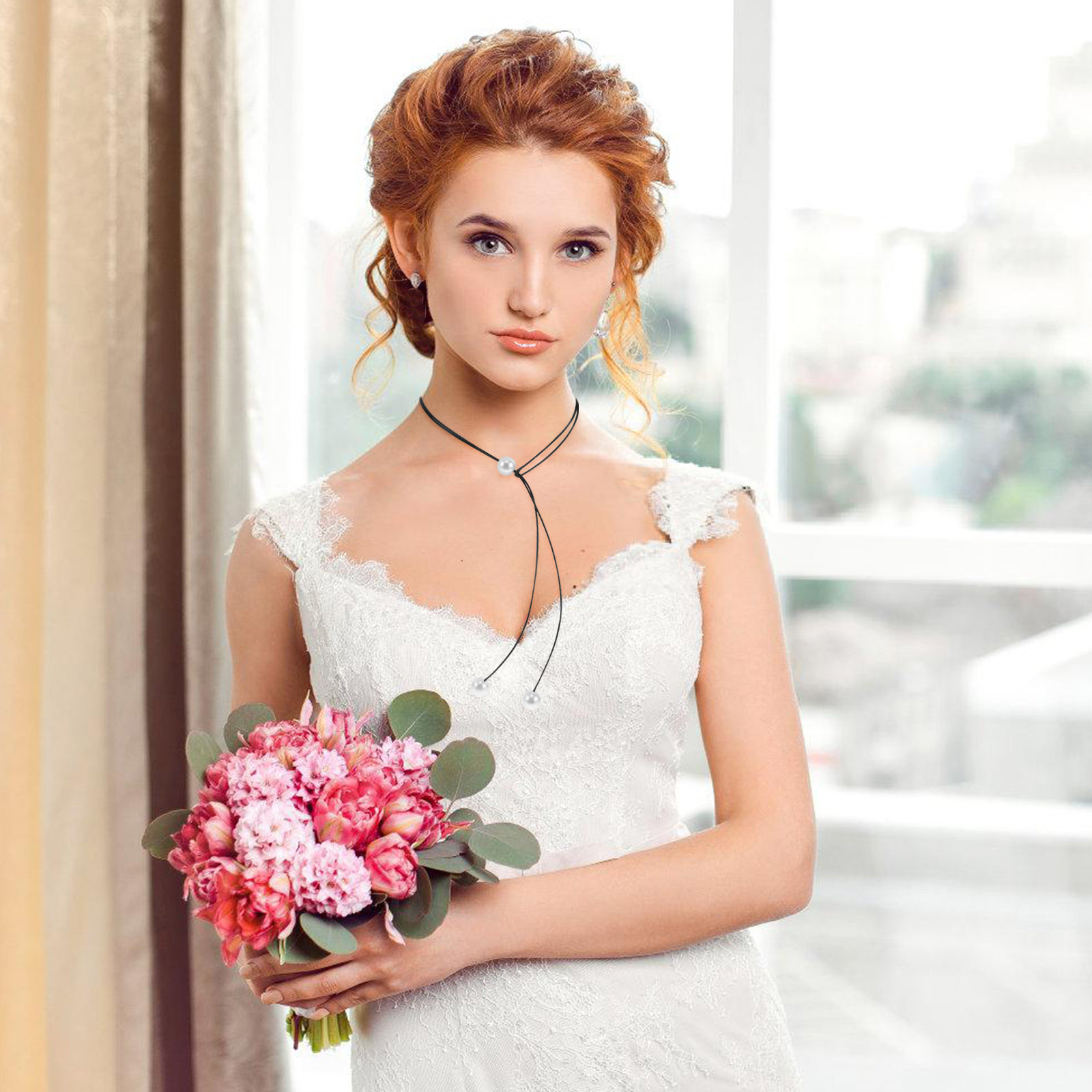 Double-Layer Stylish Cord Neck - Formal Wear Jewelry For Women recension och pris