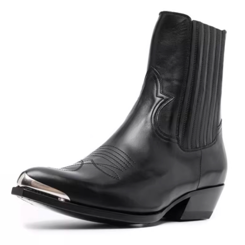 Men's Black Leather Western Ch - Women Formal Wear Western recension och pris