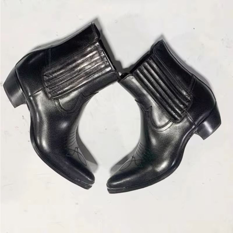 Men's Black Leather Western Ch - Women Formal Wear Western recension och pris