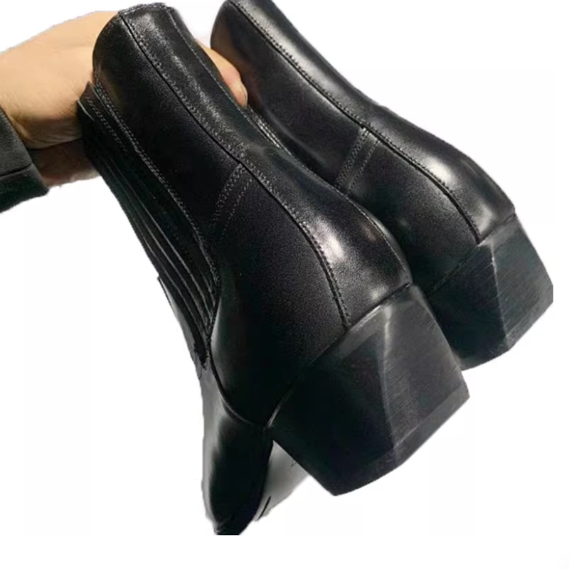 Men's Black Leather Western Ch - Women Formal Wear Western recension och pris