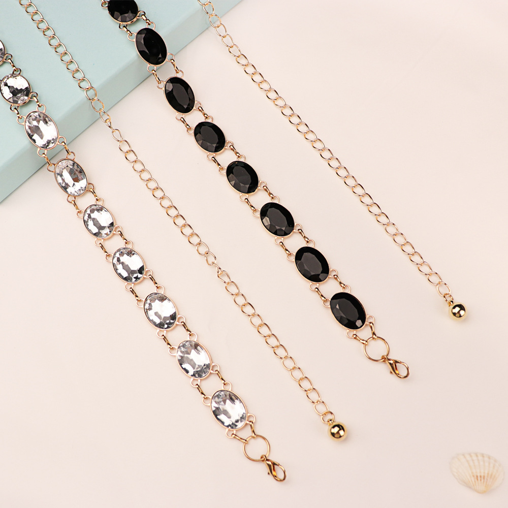 Chic Rhinestone Waist Chain Wo - Formal Wear Jewelry For Women recension och pris