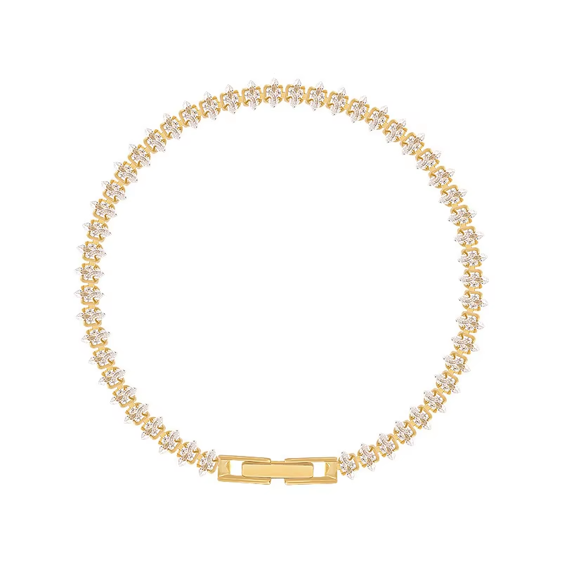 Dainty Gold CZ Bracelet – Wome - Formal Wear Jewelry For Women recension och pris