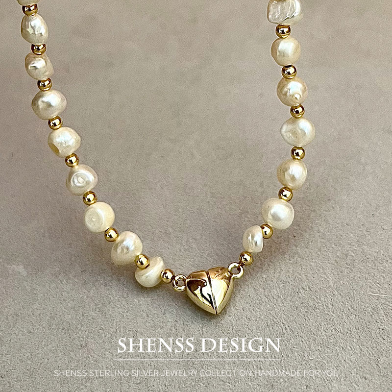Natural Baroque 5-6mm Freshwat - Pearl Necklace Set recension och pris