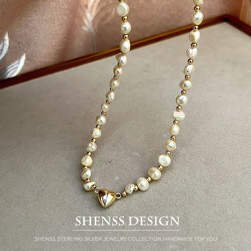 Natural Baroque 5-6mm Freshwat - Pearl Necklace Set recension och pris