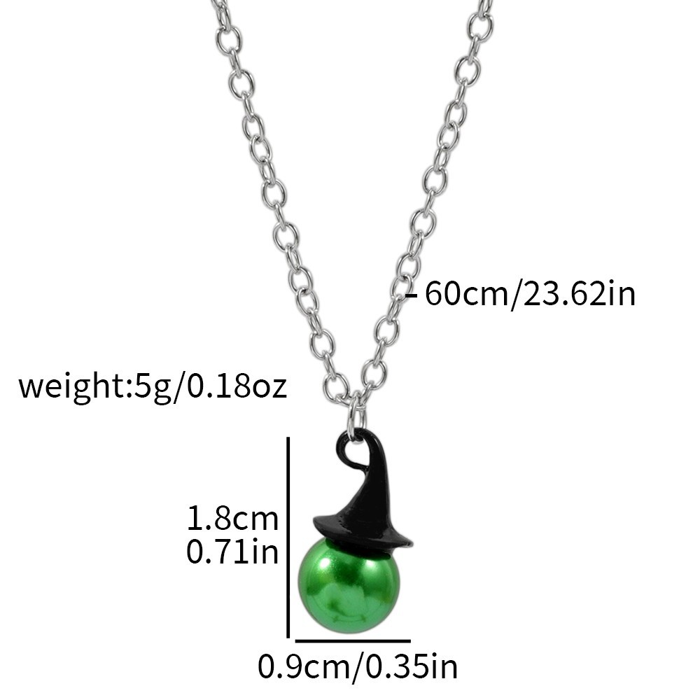 Wicked Inspired Witch Hat & Cr - Pearl Necklace Set recension och pris