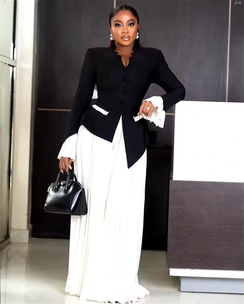 White Black Women Suits Set 2  - Women Formal Wear Black And White recension och pris