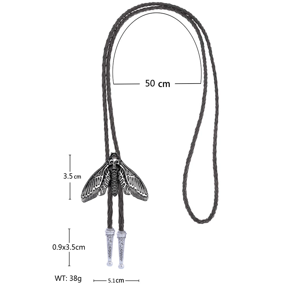Fashion Animal Moth Bolo Tie - - Women Formal Wear Western recension och pris