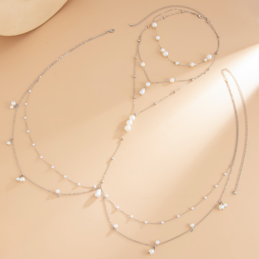 Multi Layer Imitation Pearl Ne - Pearl Necklace Set recension och pris