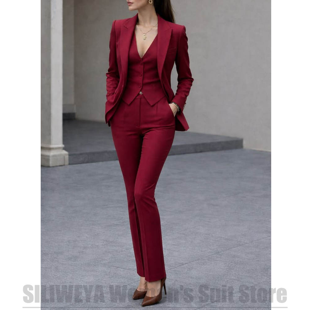 Women 3 Piece Suit Set Blazer  - Women Formal Wear Blazers recension och pris