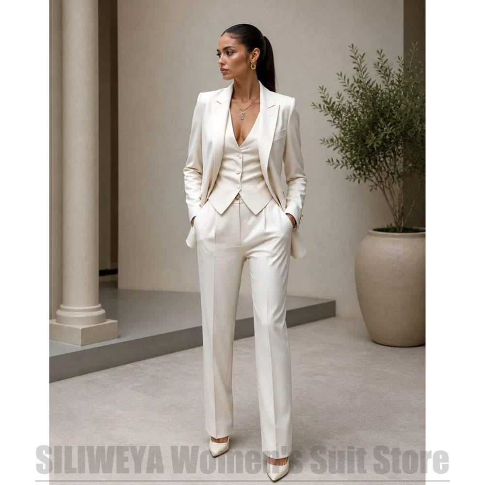 Women 3 Piece Suit Set Blazer  - Women Formal Wear Blazers recension och pris